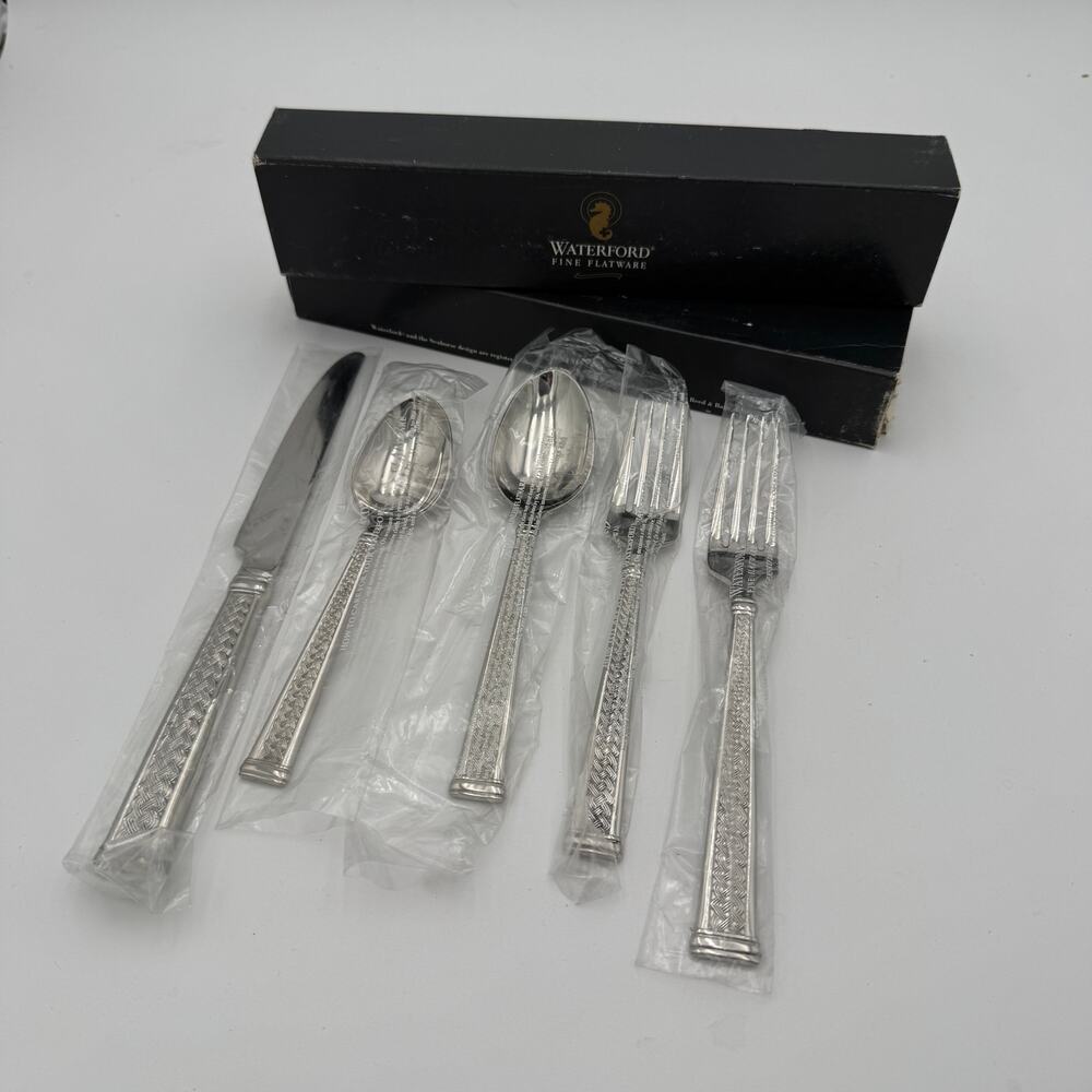 Waterford Kells Flatware 18/10 5 Pc Place Setting NIB